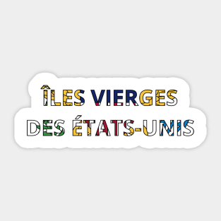 Drapeau Îles Vierges des États-Unis Sticker